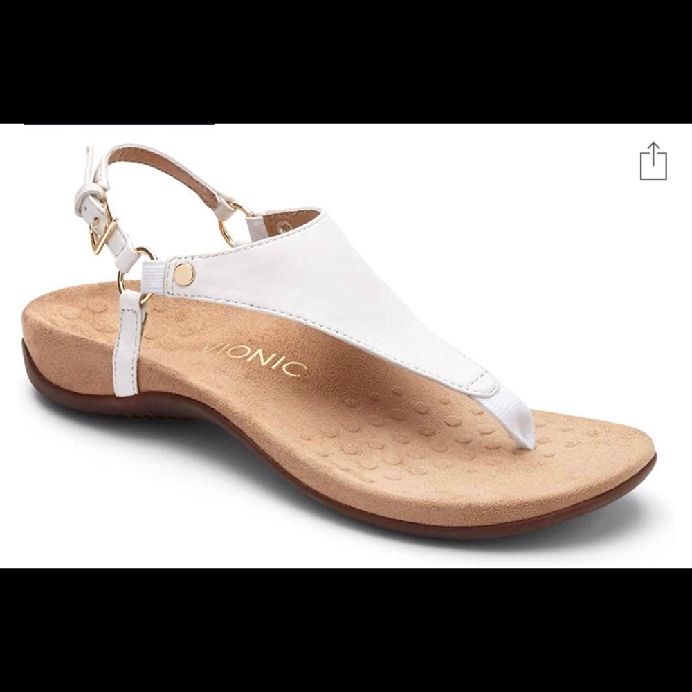 Vionic  white sandals size 7.5 wide